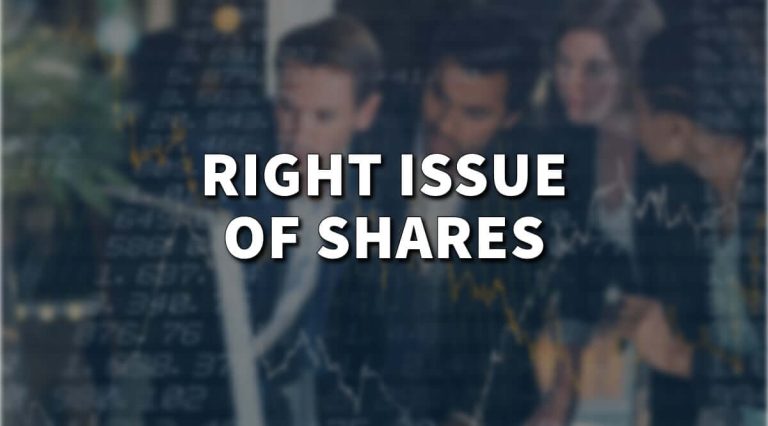 What is the right issue of shares – Get All The Information
