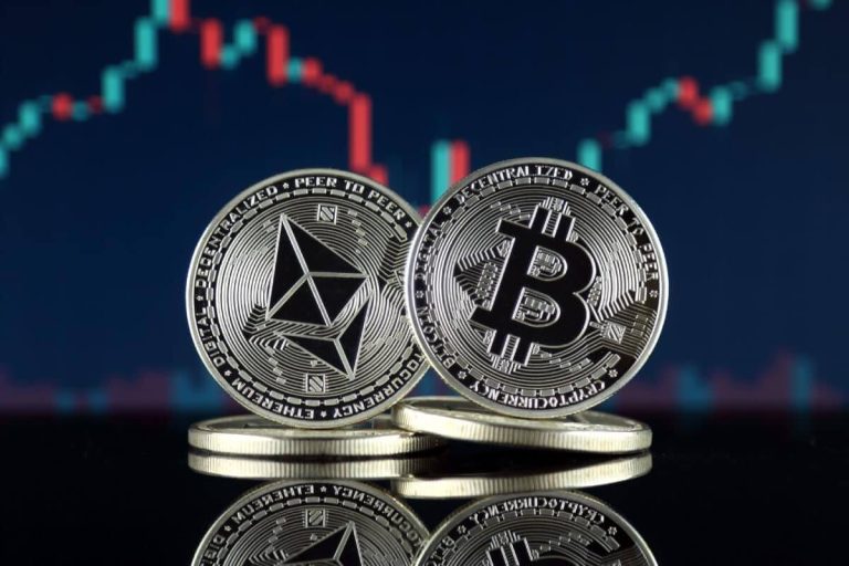 Bitcoin and Ethereum: Bitcoin slips slowly below $35000