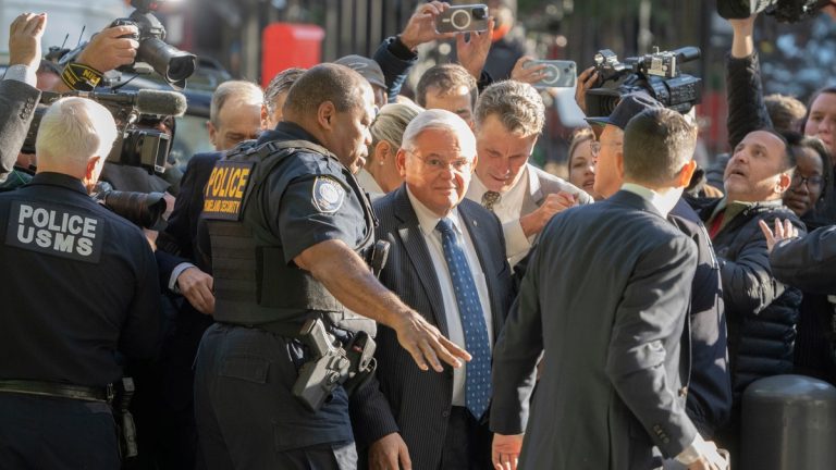Senate leaders silent on potential expulsion of Sen. Menendez after Rep. Santos ousted