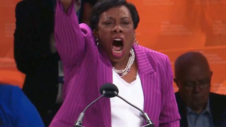 Teachers’ union president who gave viral ‘off-the-rails’ speech has visited Biden White House over 20 times