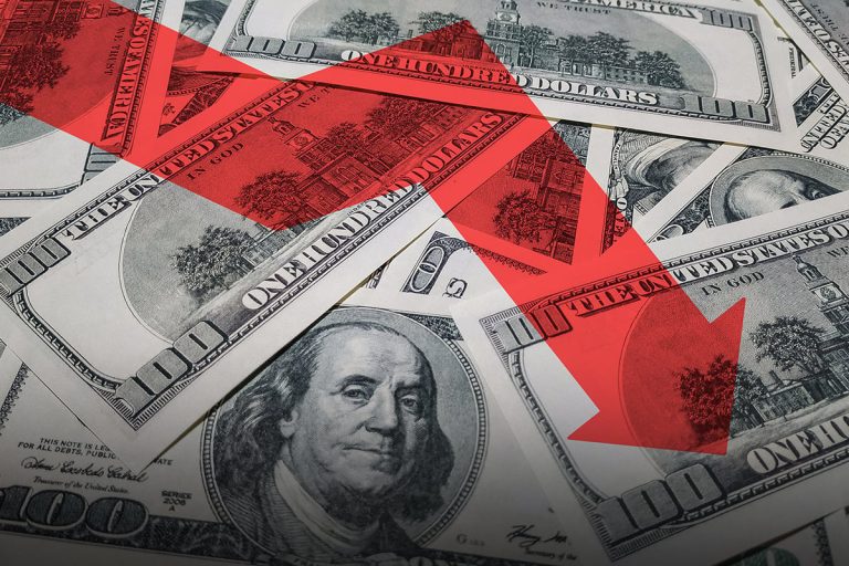 The dollar index is close to testing the September low